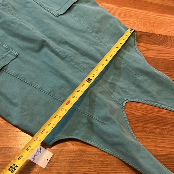 Free People High Roller Turquoise Denim Jumpsuit Size Large NWT - Picture 5 of 14